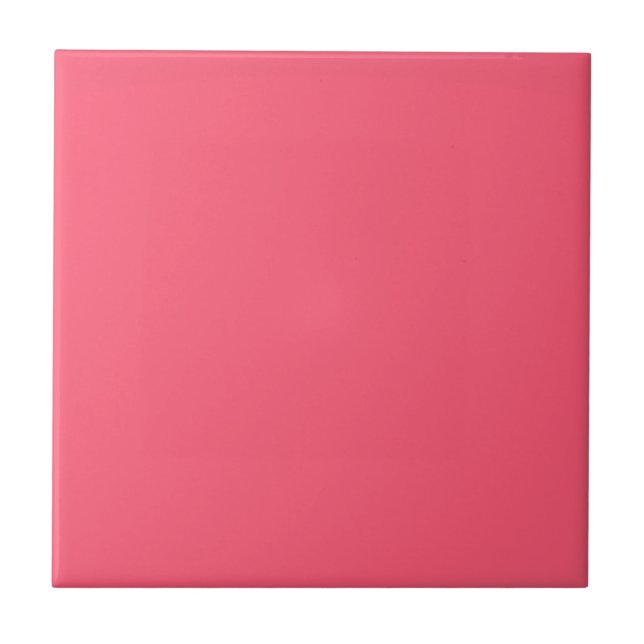 Wild Watermelon Solid Colour Ceramic Tile (Front)