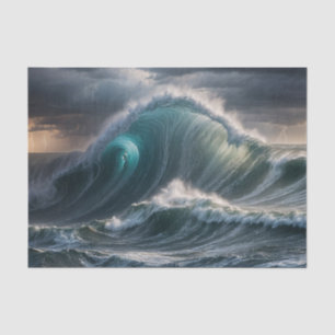 Wild Wave Ocean Nautical Decoupage Paper