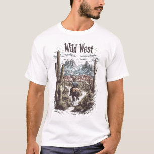 Wild West Adventure Illustration T-Shirt