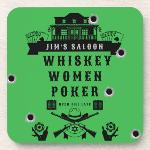 Wild West Americana Poker Coaster