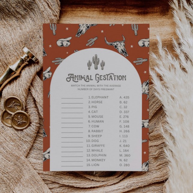 Wild West Animal Gestation Game (Creator Uploaded)