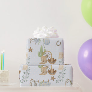 Wild West Baby Cowboy Wrapping Paper