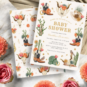 Wild West Baby Shower Invitation