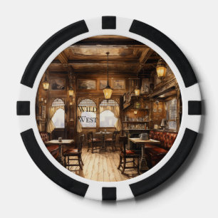 Wild West Bar Saloon Poker Chips