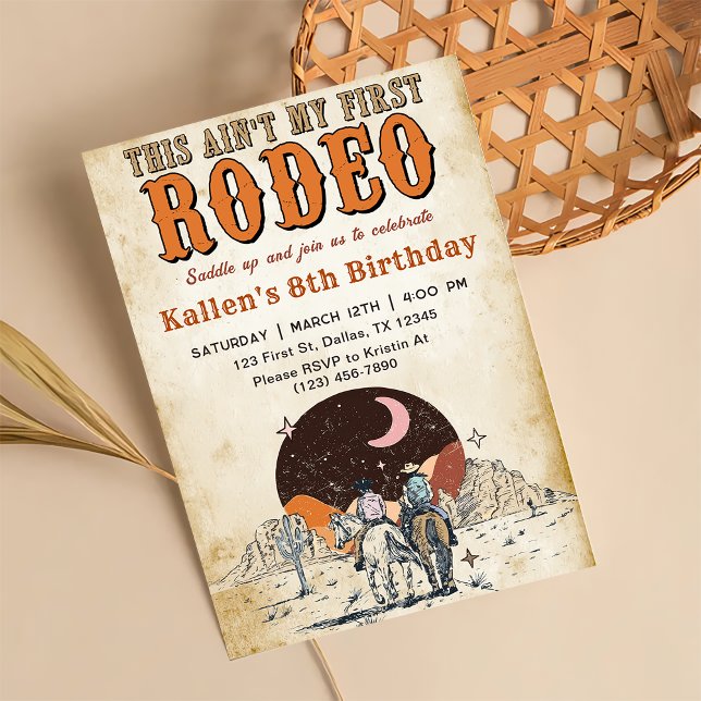 Wild West Birthday Western Cowboy Birthday Invitation (Creator Uploaded)