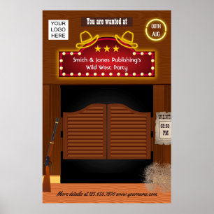 Wild West Corporate Function add logo Poster