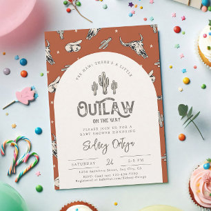 Wild West Cowboy Baby Shower Invitation