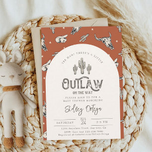 Wild West Cowboy Baby Shower Invitation