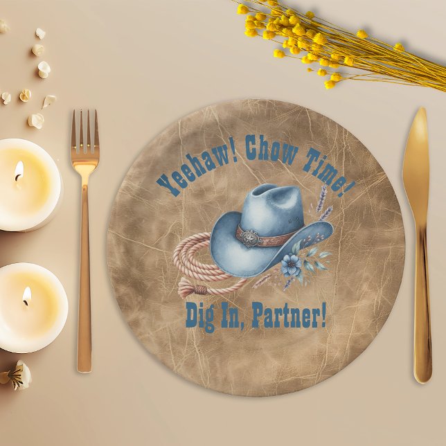 Wild West Cowboy Birthday Paper Plate (Creator Uploaded)