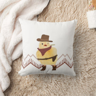 Wild West Cowboy Chick Cushion