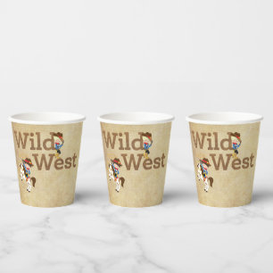 Wild West Cowboy Cowgirl Western Theme  Paper Cups