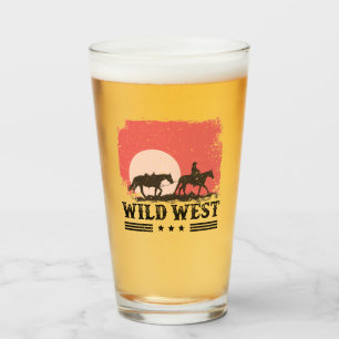 Wild West Cowboy Glass