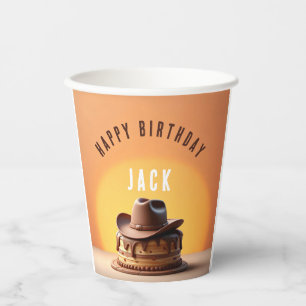 Wild West Cowboy Hat Cake Paper Cups