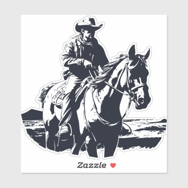 Wild West Cowboy Horse Back Riding (Sheet)