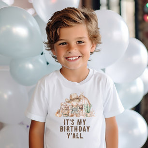Wild West Cowboy It's My Birthday Y'all T-Shirt