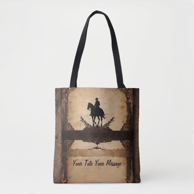 Wild west Cowboy  Tote Bag (Front)