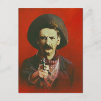 Wild West Illustrated Postcard