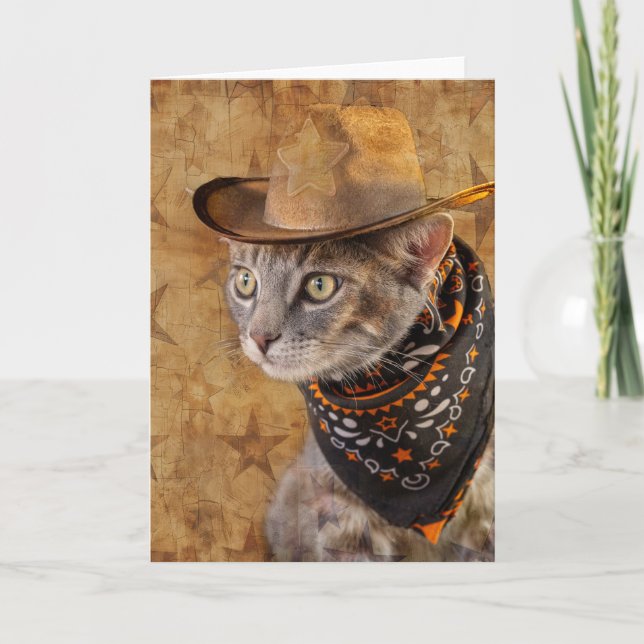 Wild West Kitty Notecard (Front)