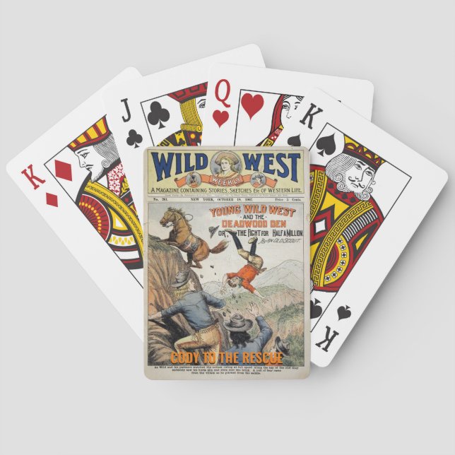 Wild West Poker Cards Personalise Name Gift (Back)