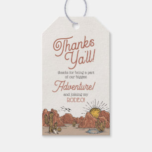 Wild West Rodeo Baby Shower Favour Tag