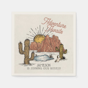 Wild West Rodeo Baby Shower Napkin