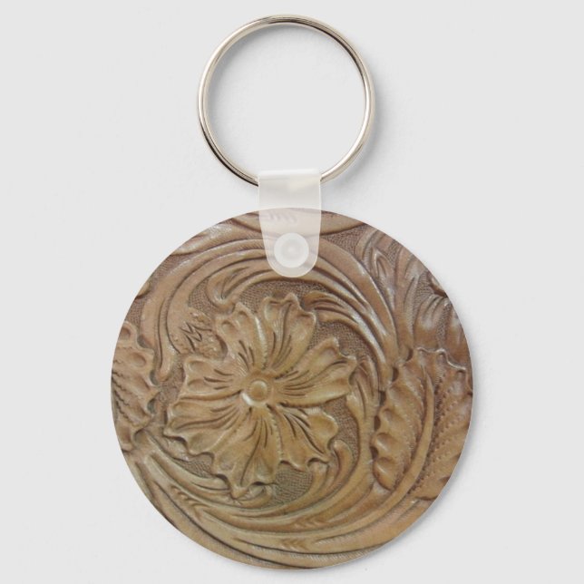 Wild West Rose Key Ring (Front)