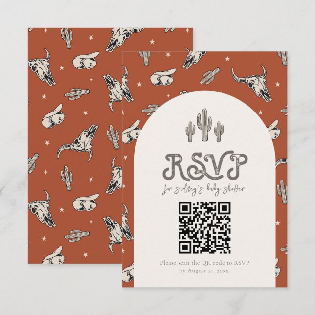 Wild West RSVP Card (Front/Back)