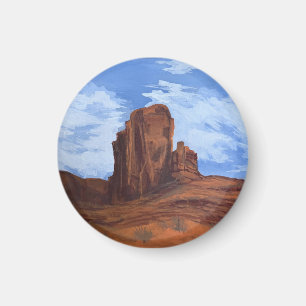 Wild West Skies Button Magnet