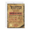 WILD WEST WANTED Bar Bat Mitzvah Invitation