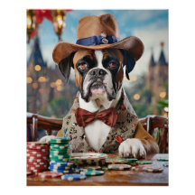 Wild West Willy, Boxer playing Poker