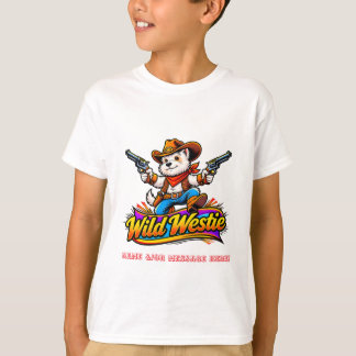 Wild Westie Cowboy West Highland Terrier  T-Shirt