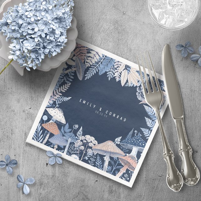 Wild & Whimsical Border Wedding ID1110 Napkin (Creator Uploaded)