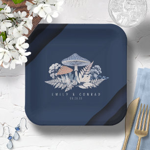 Wild & Whimsical Motif Wedding ID1110 Paper Plate