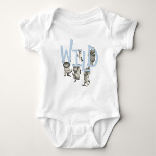 WILD Wild Things and Max - Blue Baby Bodysuit