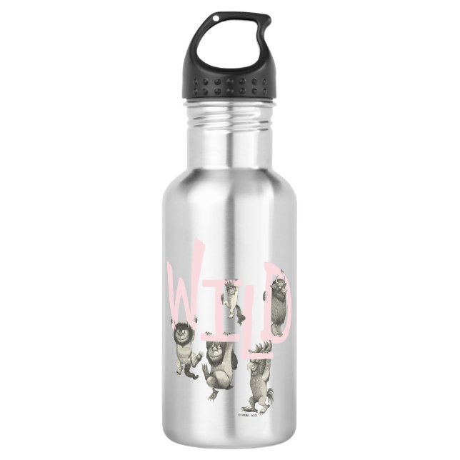 WILD | Wild Things and Max - Pink 532 Ml Water Bottle (Front)