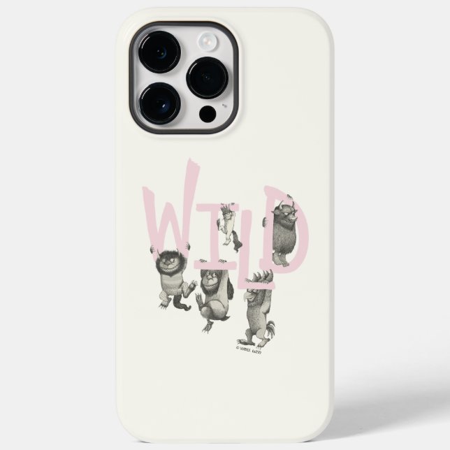 WILD | Wild Things and Max - Pink Case-Mate iPhone Case (Back)