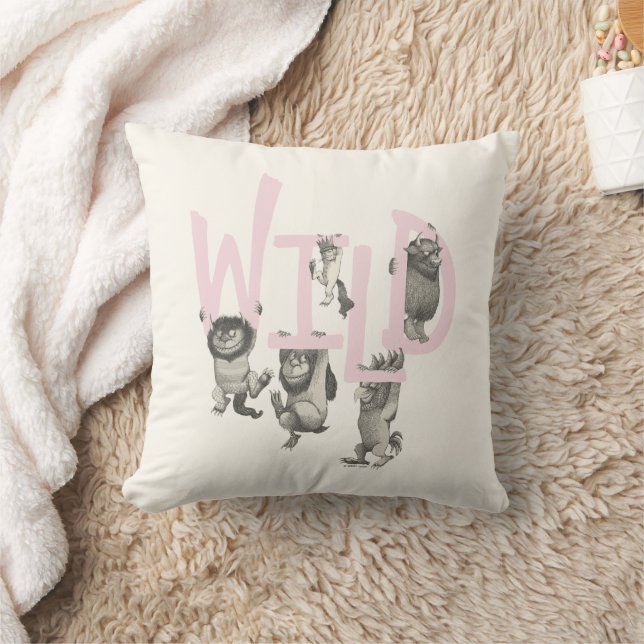 WILD | Wild Things and Max - Pink Cushion (Blanket)