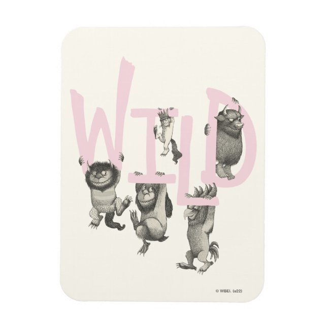 WILD | Wild Things and Max - Pink Magnet (Vertical)