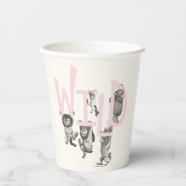 WILD | Wild Things and Max - Pink Paper Cups (Front)