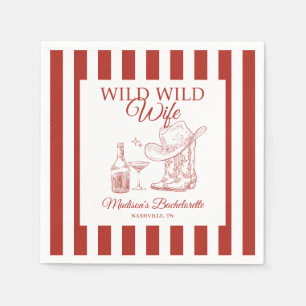 Wild Wild Wife Bachelorette Napkin