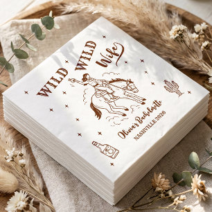 Wild Wild Wife Western Bachelorette Party Napkin