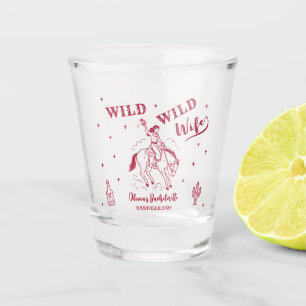 Wild Wild Wife Western Bachelorette Party Shot Glass