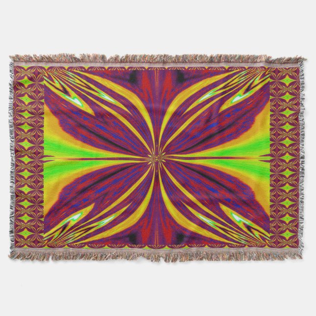 Wild Wild Wildflower Throw Blanket (Front)