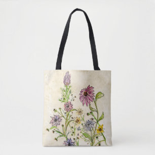 Wild Wildflowers on a Tote Bag