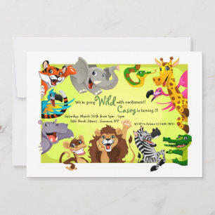 Wild With Excitement Invitation