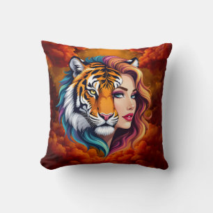 Wild Within – Tiger Spirit Goddess. Cushion