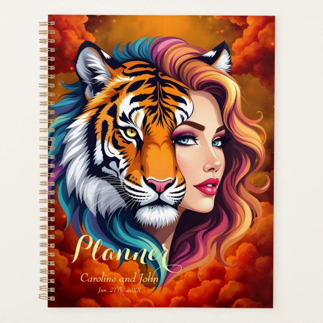 Wild Within – Tiger Spirit Goddess.  Planner (Front)