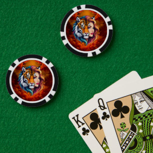 Wild Within – Tiger Spirit Goddess. Poker Chips