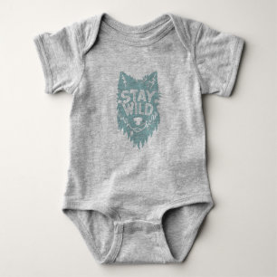 Wild Wolf Baby Bodysuit