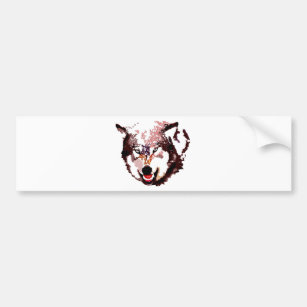 Wild Wolf Bumper Sticker